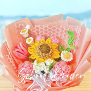 粉色向日葵玫瑰 (L Size)