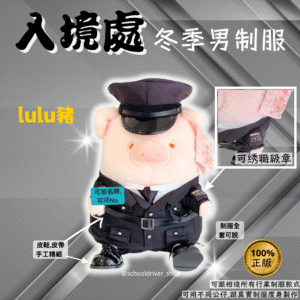 Lulu 30cm入境處冬季男制服公仔