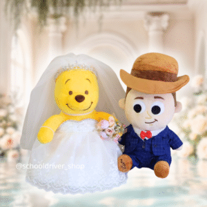 胡迪&Pooh維尼 西式結婚公仔