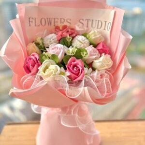 粉色玫瑰花 (L Size)