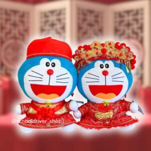 多啦A夢 中式結婚公仔