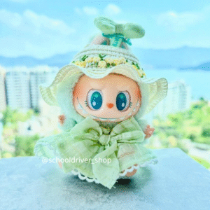 夏日吊帶裙造型(綠色)(不包公仔)