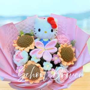 Hello Kitty 粉色太陽花 (L Size)