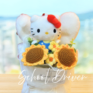 Hello Kitty 白色兔仔花 (M Size)