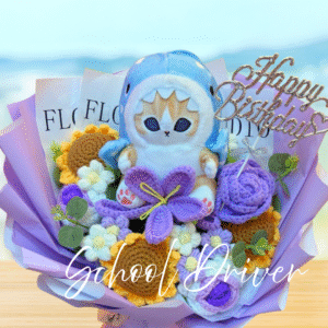 鯊魚貓 生日花束 (L Size)