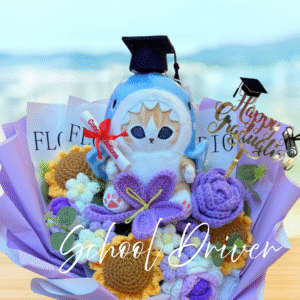 鯊魚貓 畢業花束 (L Size)