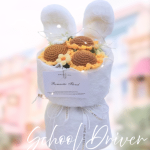 白色兔仔花 (M Size)