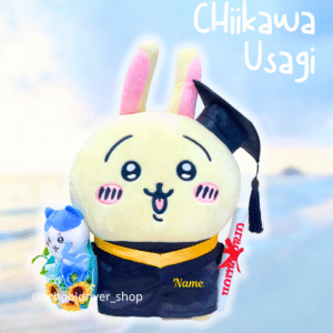 正版Usagi Chiikawa 畢業公仔 30CM  (不包手花)