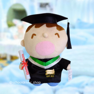 正版大口仔 畢業公仔 30CM  (不包手花)