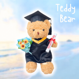 Teddy Bear 畢業公仔 35CM (不包手花)