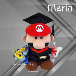 正版Mario 畢業公仔 30CM  (不包手花)