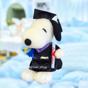 正版Snoopy 畢業公仔 30CM  (不包手花)