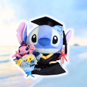 正版史迪仔 畢業公仔 30CM (不包手花)