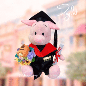正版Piglet 畢業公仔 30CM  (不包手花)