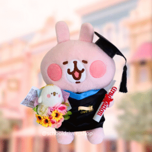 正版粉紅兔 畢業公仔 30CM (不包手花)