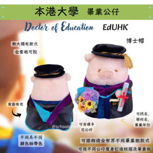 Lulu豬 香港教育大學畢業公仔30cm (豪華精緻版)